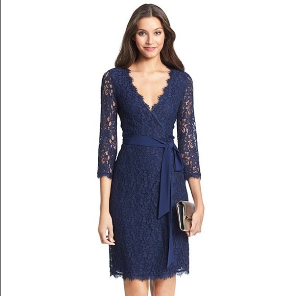 Diane von furstenberg DVF lace wrap dress
